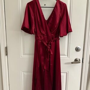 Premier Deep Red Maxi Dress